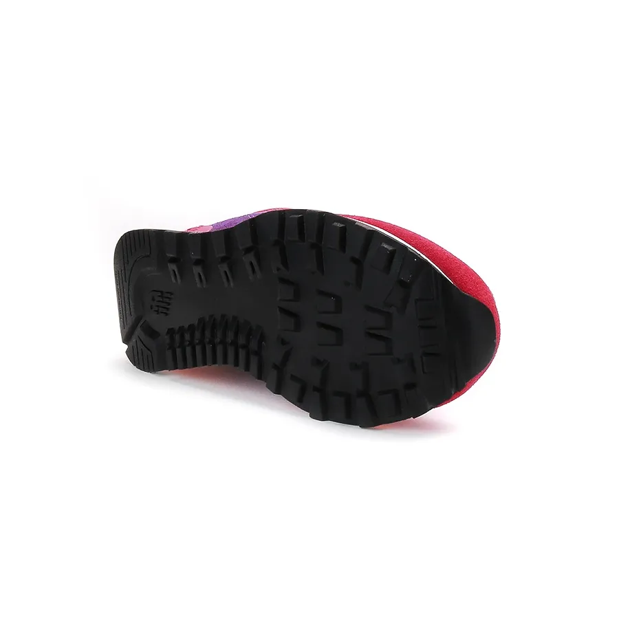 Imagen 3 de 4 de Zapatillas New Balance 574 Pregrade-VIOLETA/FUCSIA/NARANJA FLUOR