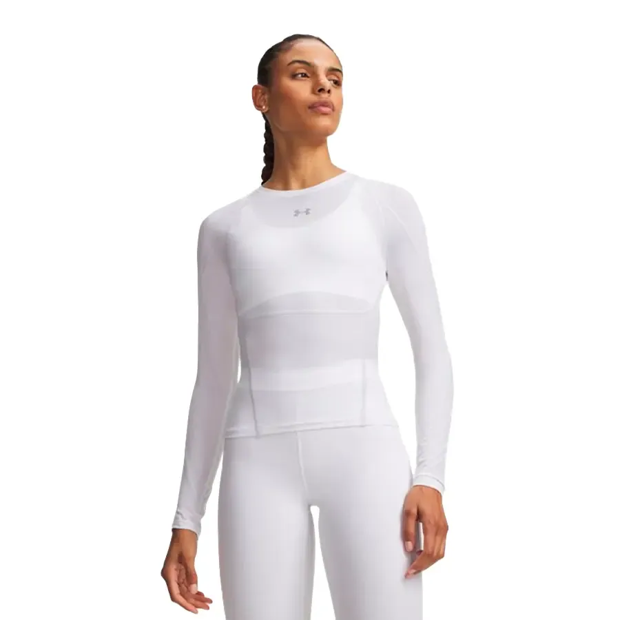 Imagen 0 de 2 de Remera Under Armour Heatgear Elite Ls-BLANCO
