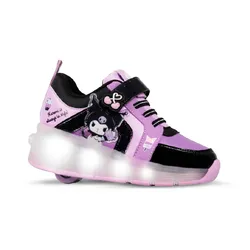 Zapatillas Footy Roller Kuromi con Ruedas+Luz Led