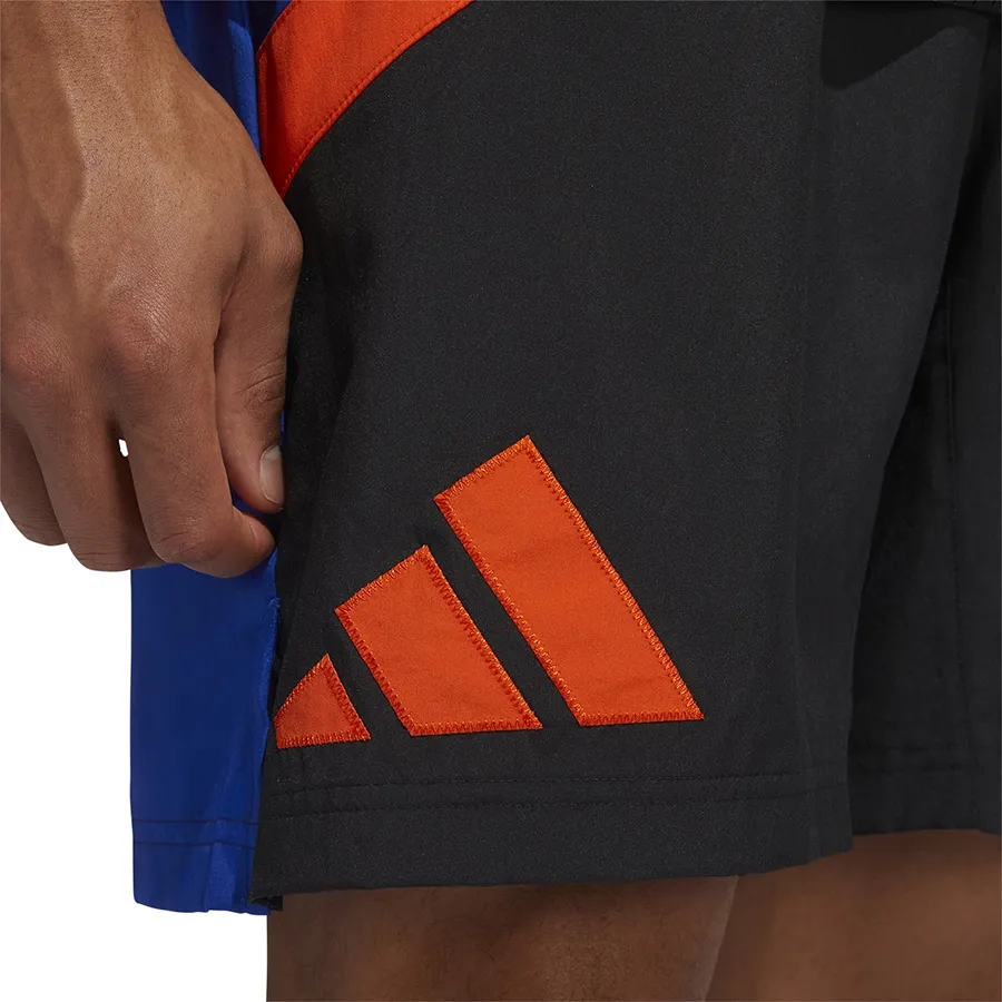 Imagen 2 de 6 de Shorts adidas Galaxy-AZUL/NEGRO/NARANJA