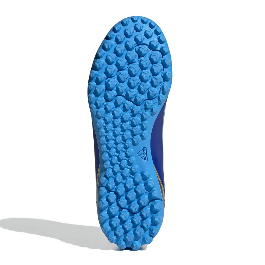 Imagen 2 de 6 de Botines adidas X Crazyfast Club Tf J Messi-AZUL/CELESTE/DORADO