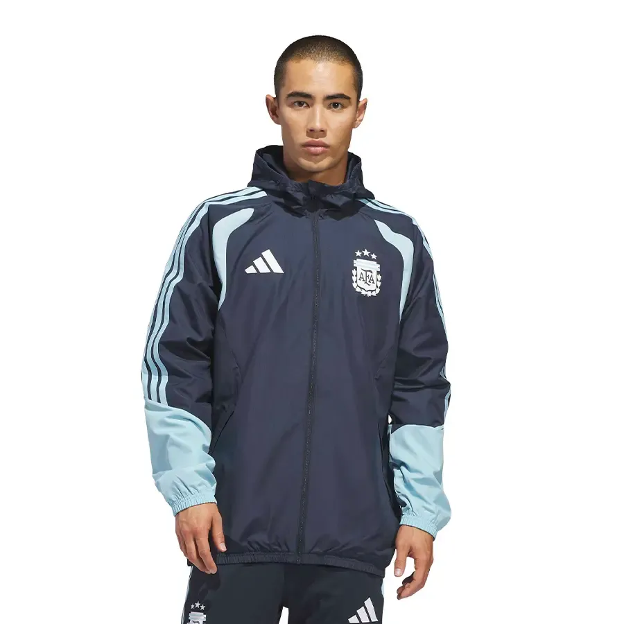 Imagen 0 de 5 de Campera adidas Afa Tiro All Weather-MARINO/CELESTE