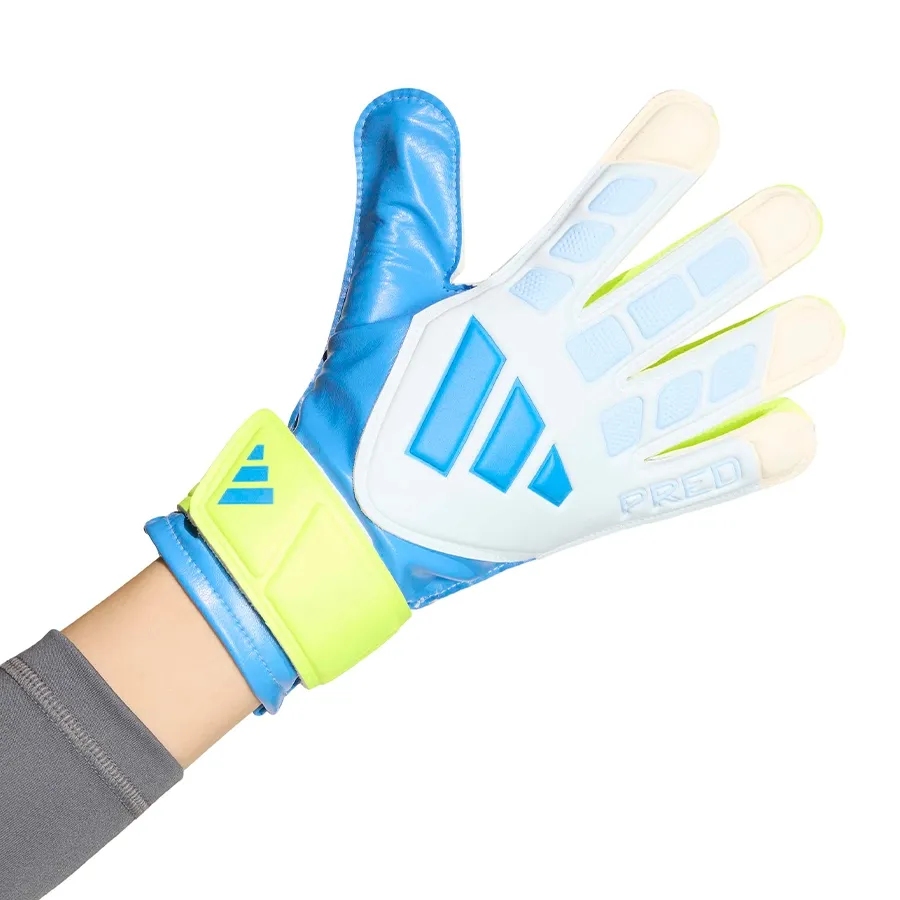 Imagen 1 de 6 de Guantes adidas de Arquero  Predator-BLANCO/AZUL/AMARILLO FLUOR
