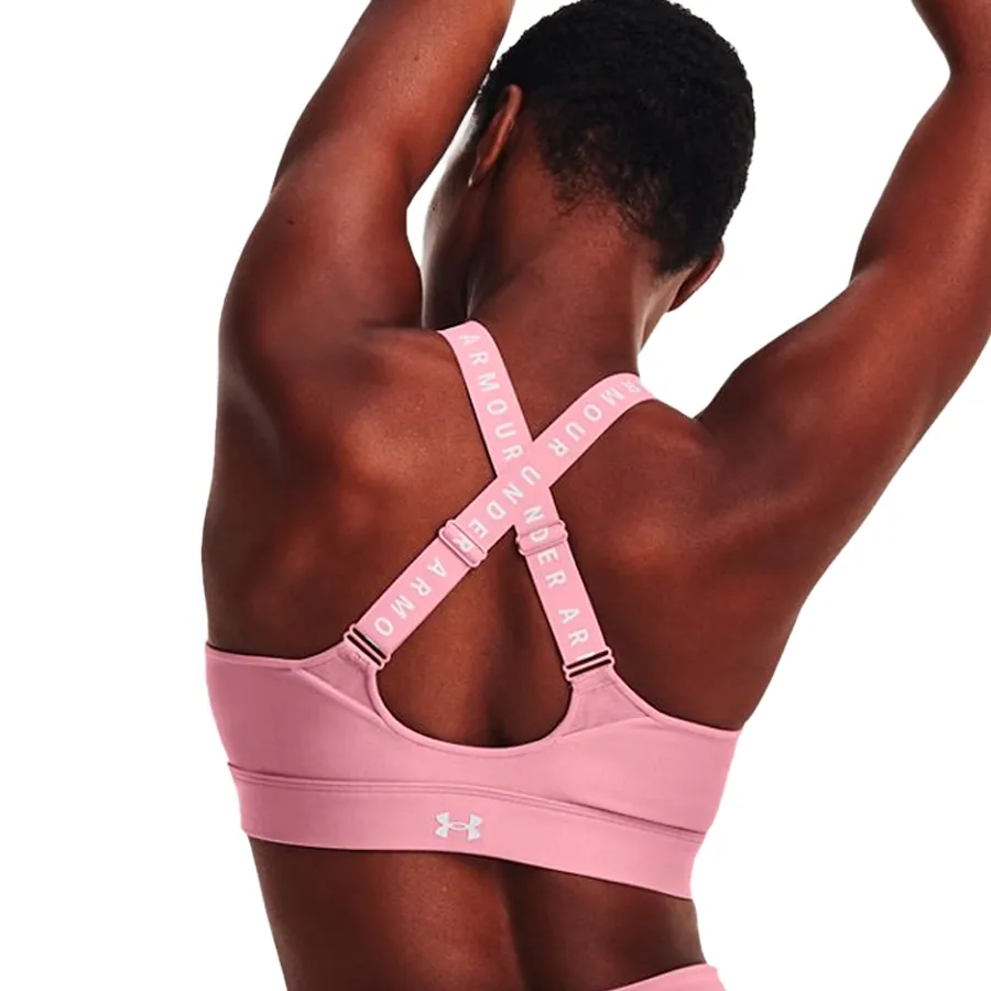 Imagen 1 de 8 de Top Under Armour Infinity High Bra Zip-ROSA