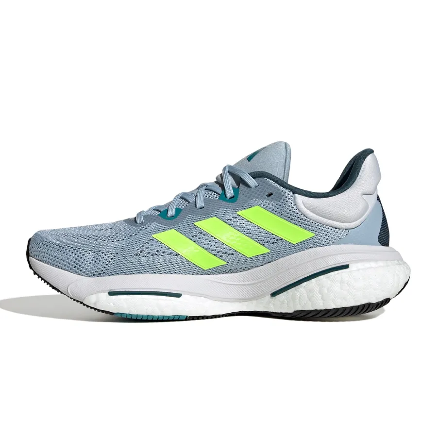 Imagen 3 de 8 de Zapatillas adidas Solarglide 6-CELESTE/AMARILLO FLUOR/PETROLEO