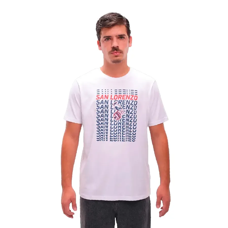 Imagen 0 de 3 de Remera Atomik San Lorenzo Grafica-BLANCO