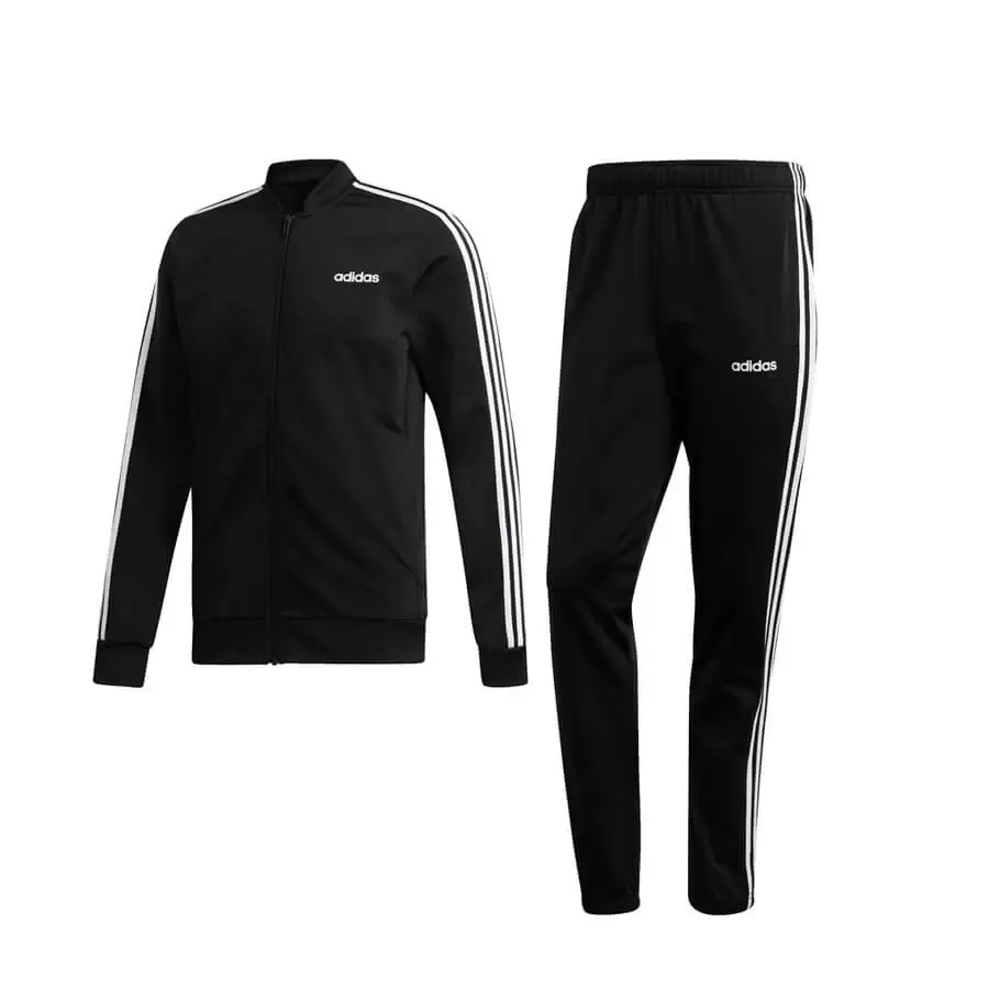 Imagen 0 de 5 de Conjunto adidas Deportivo 3 Stripes-NEGRO/BLANCO