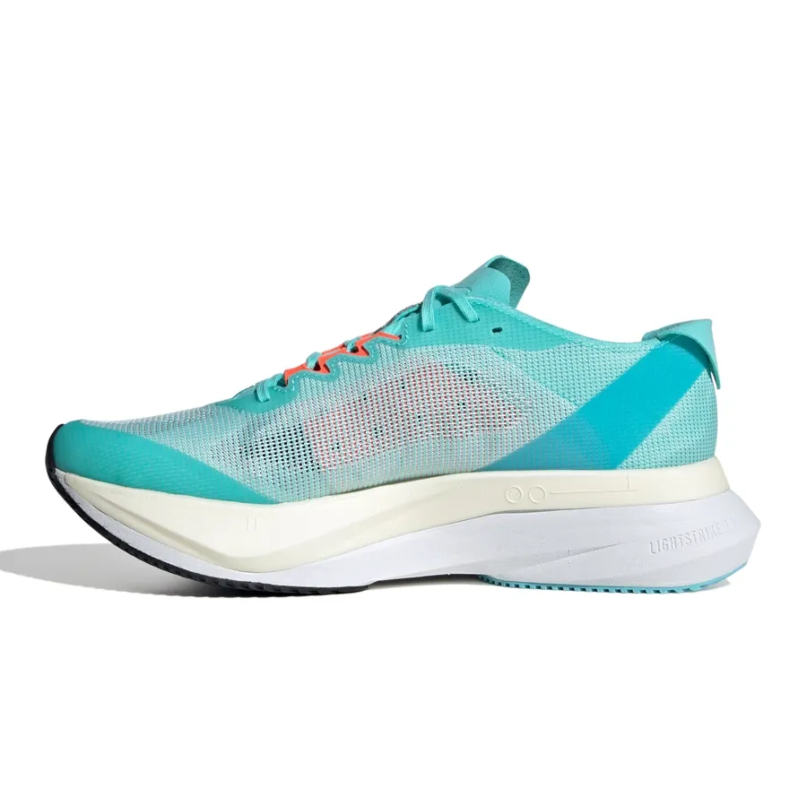 Imagen 2 de 7 de Zapatillas adidas Adizero Boston 12-VERDE AGUA/PLATA/NARANJA