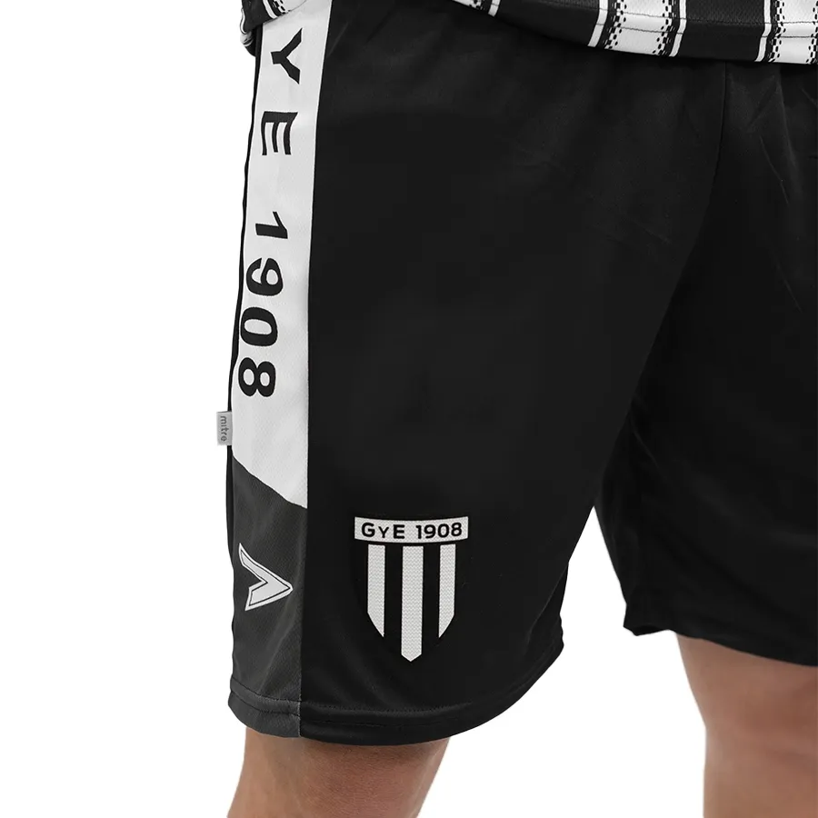 Imagen 1 de 4 de Shorts Mitre Oficial Gimnasia y Esgrima 23-NEGRO/BLANCO