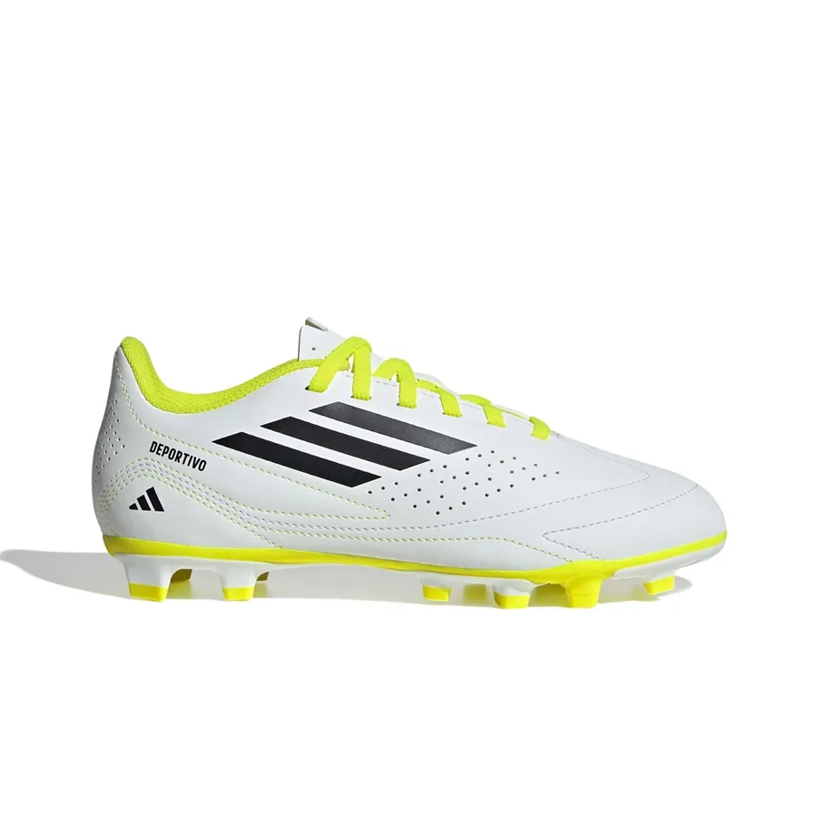 Imagen 0 de 7 de Botines adidas Deportivo 3 Flexible Ground Boots-BLANCO/NEGRO/AMARILLO FLUOR