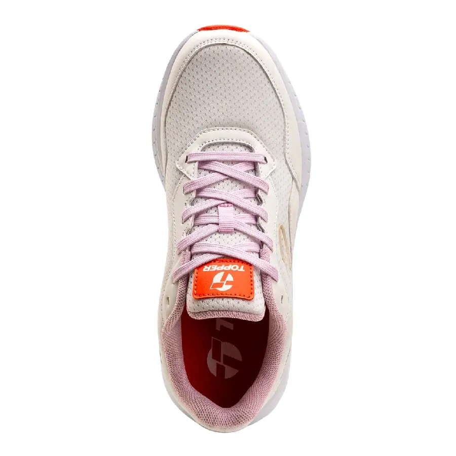 Imagen 3 de 5 de Zapatillas Topper Wind 5-BLANCO/ROSA/NATURAL