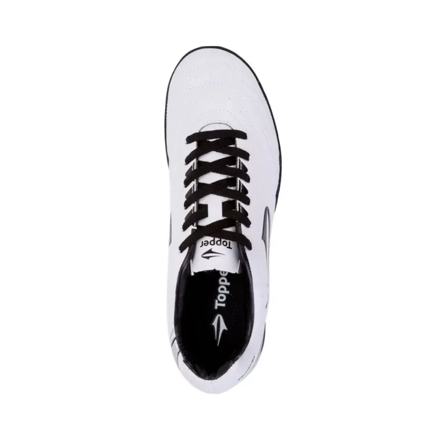 Imagen 2 de 4 de Botines Topper Drible Ii Society-BLANCO/NEGRO/PLATA