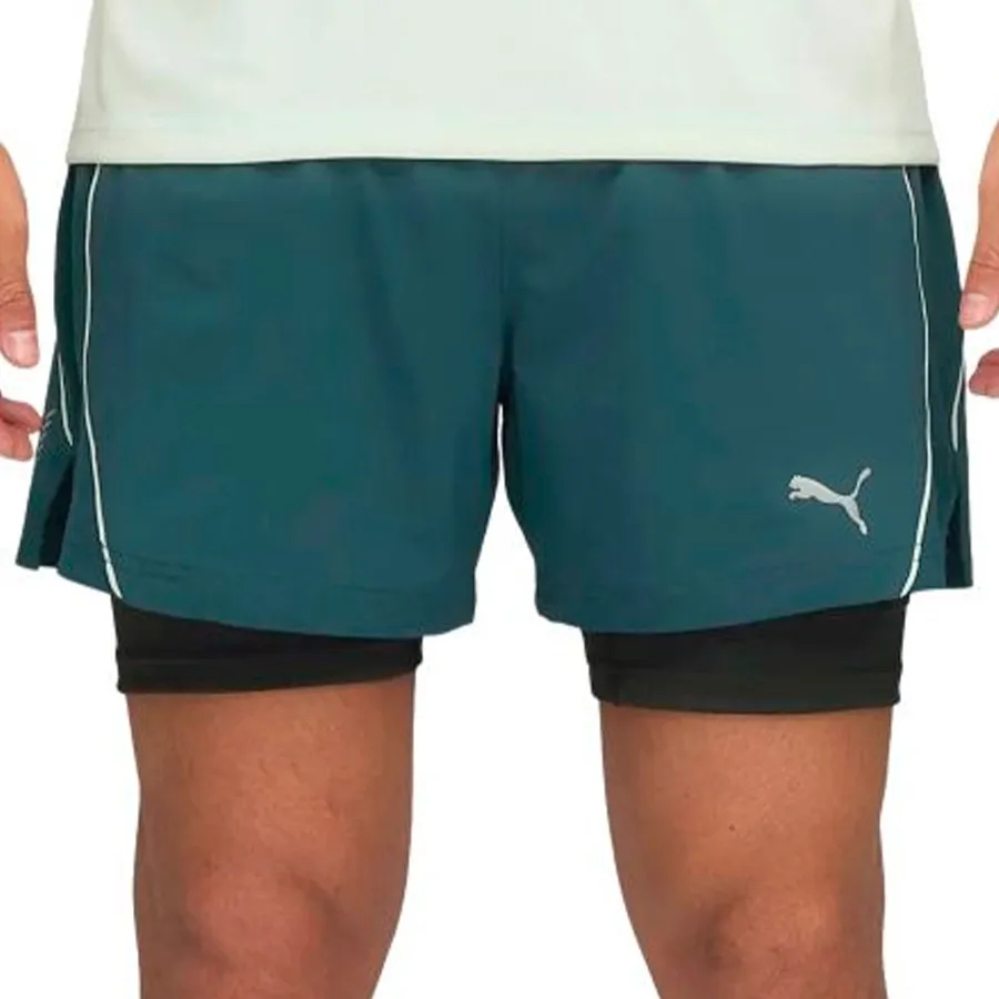 Imagen 0 de 3 de Short Puma Run Velocity 2-In-1-VERDE