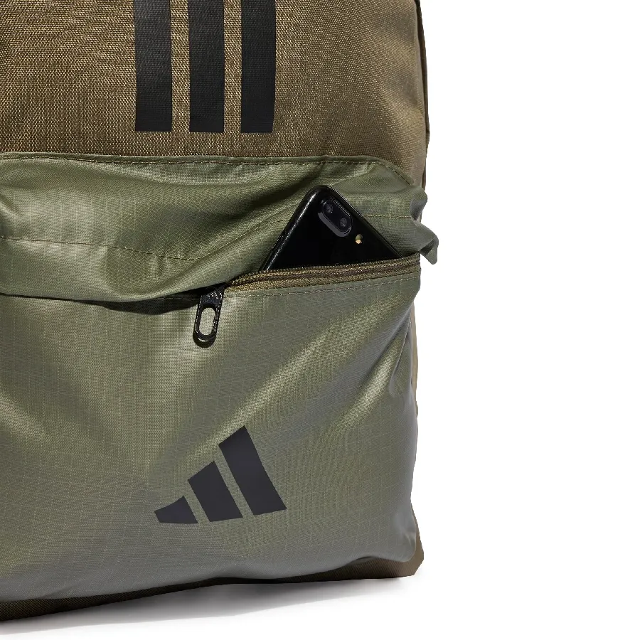 Imagen 4 de 5 de Mochila adidas clásica de 3 Stripes Back-To-School-OLIVA/NEGRO