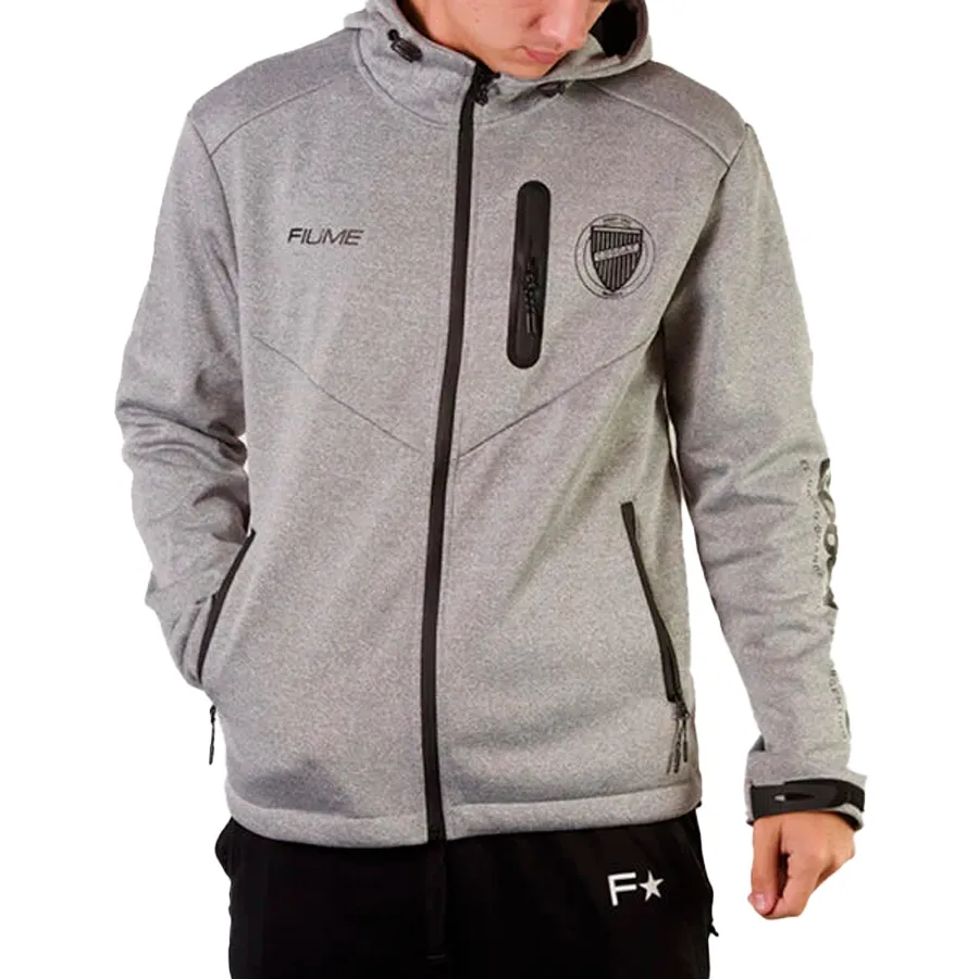 Imagen 0 de 4 de Campera Fiume Sport Stadium Premiun Godoy Cruz 23-GRIS/NEGRO