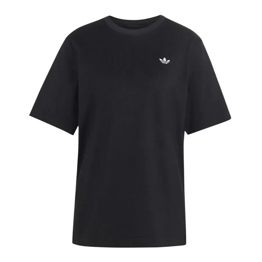 Imagen 2 de 5 de Remera adidas originals Essentials Ajuste Holgado-NEGRO/BLANCO