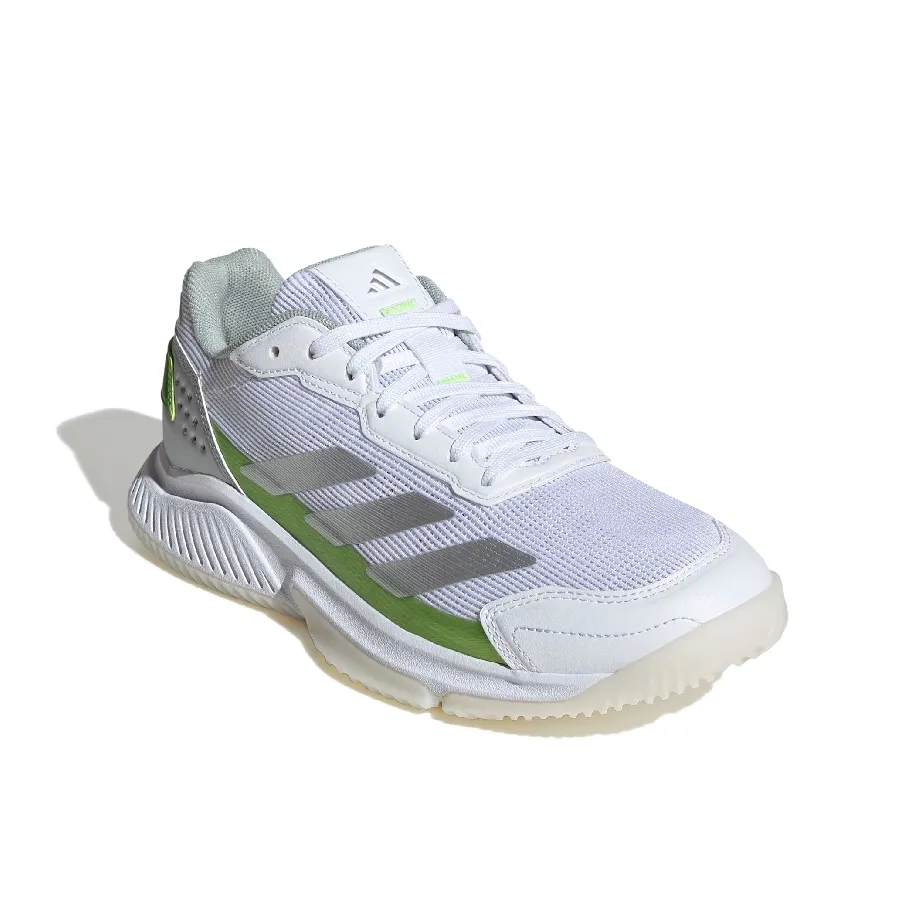 Imagen 1 de 7 de Zapatillas adidas Courtquick Padel-BLANCO/PLATA/VERDE FLUOR