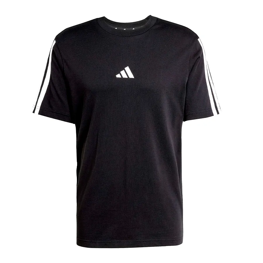 Imagen 2 de 5 de Remera adidas Essentials 3 Stripes-NEGRO