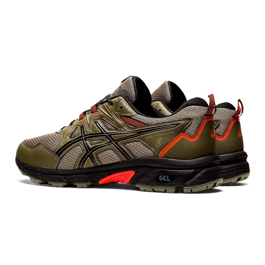 Imagen 2 de 7 de Zapatillas Asics Gel Venture 8-VERDE MILITAR/NEGRO/NARANJA