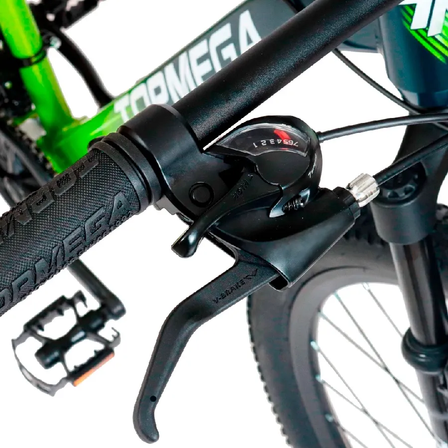 Imagen 8 de 9 de TopMega Mountain Bike Sunshine Aluminio R29 21vel-VERDE/LIMA