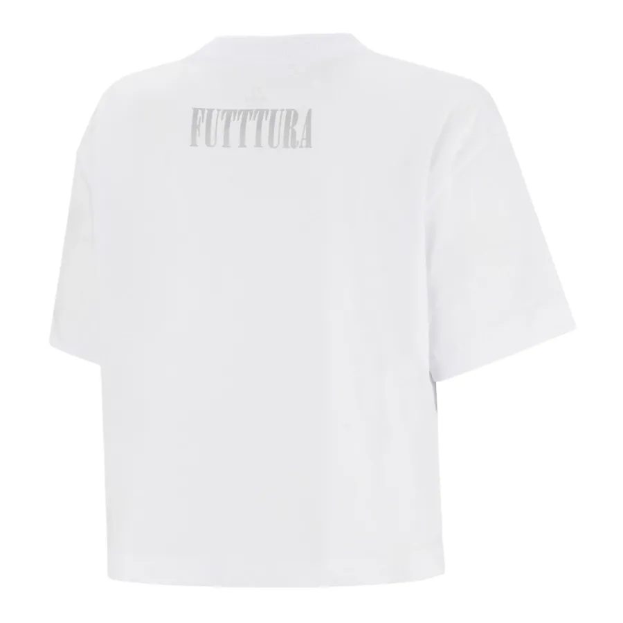 Imagen 1 de 4 de Remera Under Armour Crop Tini Futttura-BLANCO