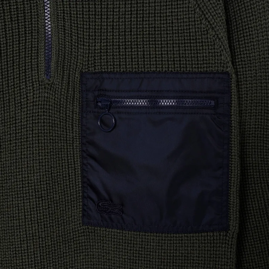 Imagen 2 de 3 de Buzo Lacoste -VERDE/MARINO