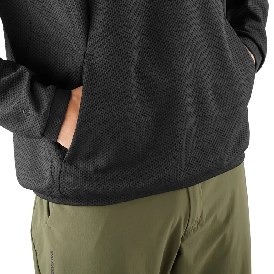 Imagen 5 de 8 de Buzo Salomon Motomesh Crewneck-NEGRO