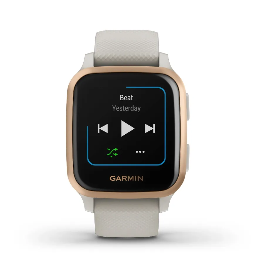 Imagen 1 de 3 de Garmin Reloj Venu Sq Nfc Music-ARENA CLARO/ ROSA DORADO