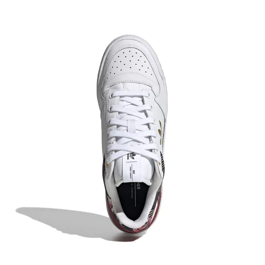Imagen 4 de 6 de Zapatillas adidas originals Forum Bold W-BLANCO/BORDO/DORADO