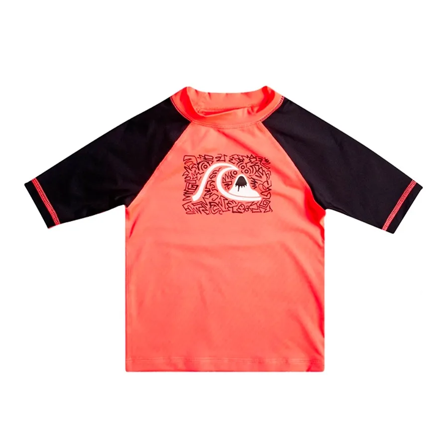 Imagen 0 de 1 de Remera Quiksilver Lycra Mc Next Gen-NARANJA/NEGRO