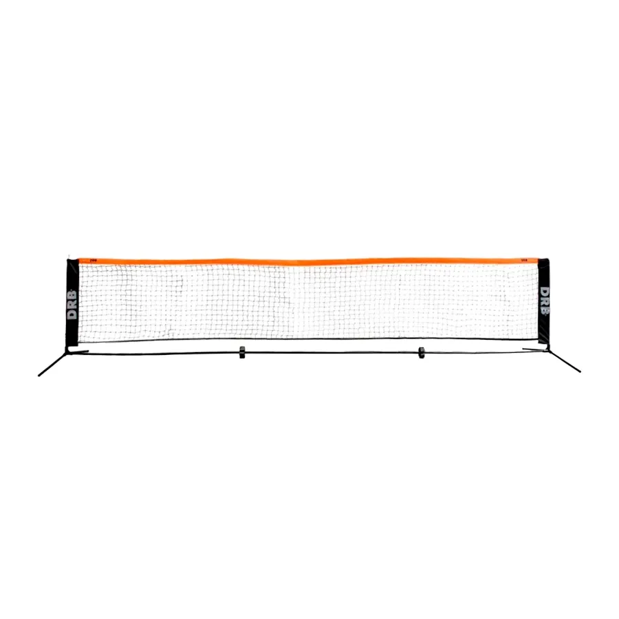 Imagen 0 de 2 de Red Mini Futbol Tenis DRB Largo 4 Mts-NEGRO/NARANJA