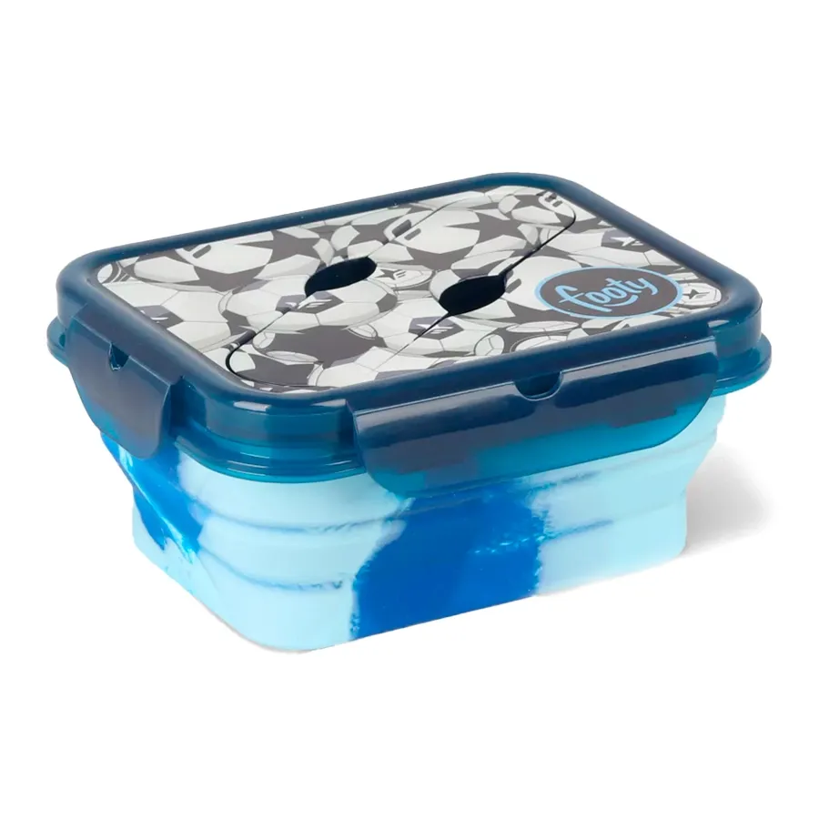 Imagen 0 de 3 de Tupper Plegable Footy-AZUL/CELESTE