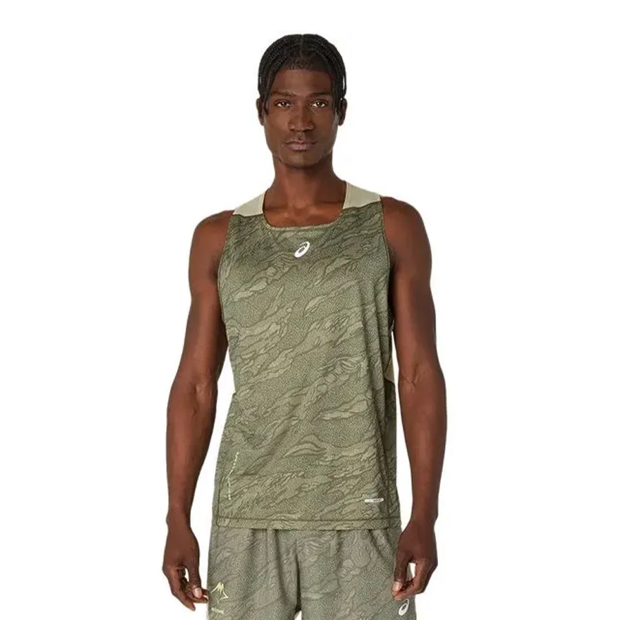 Imagen 0 de 5 de Musculosa Asics Fujitrail singlet-OLIVA