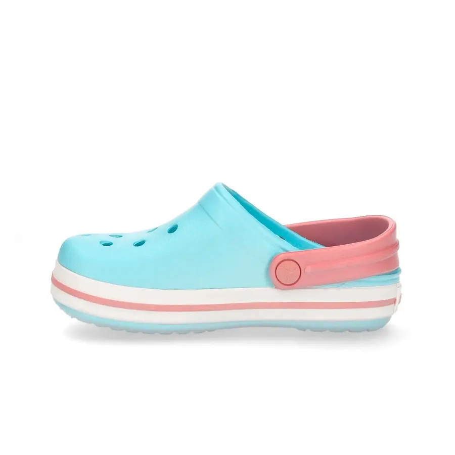 Imagen 2 de 5 de Ojotas Crocs Crocband Kids-CELESTE/BLANCO