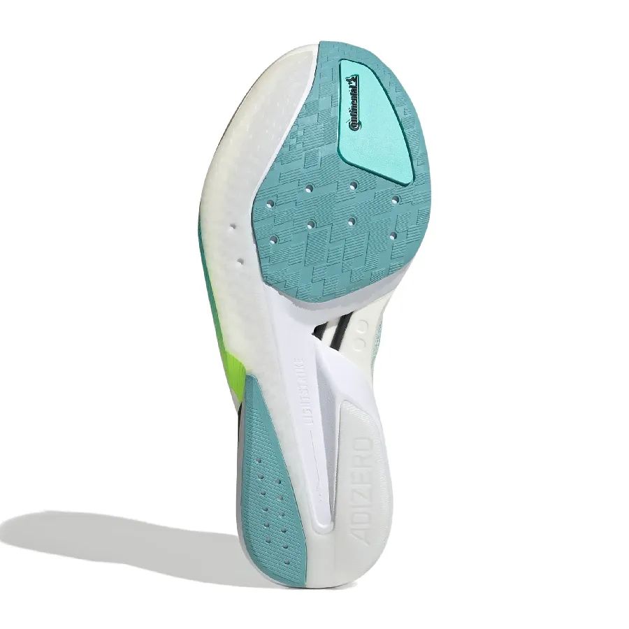 Imagen 5 de 8 de Zapatillas adidas Adizero Boston 13-VERDE AGUA/AMARILLO FLUOR