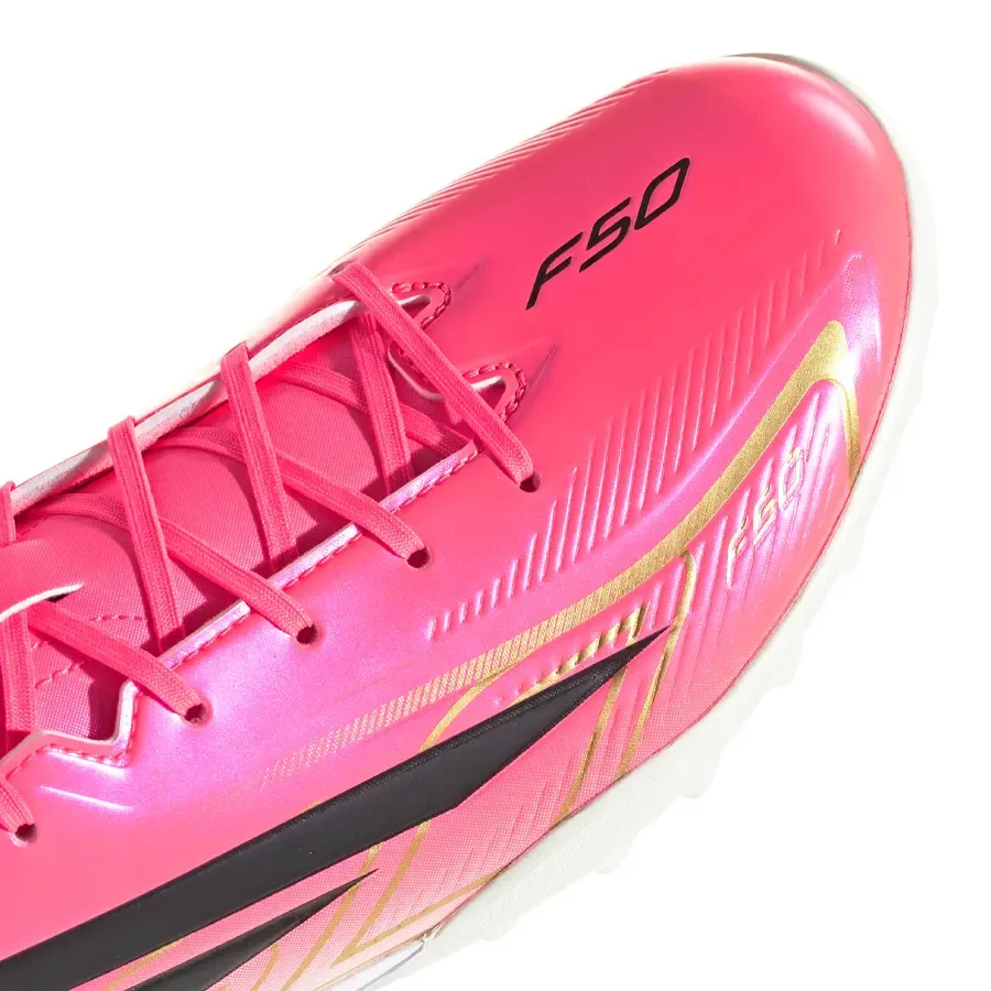 Imagen 5 de 7 de Botines Multitapón adidas F50 Hyperfast Club-ROSA/NEGRO/BLANCO