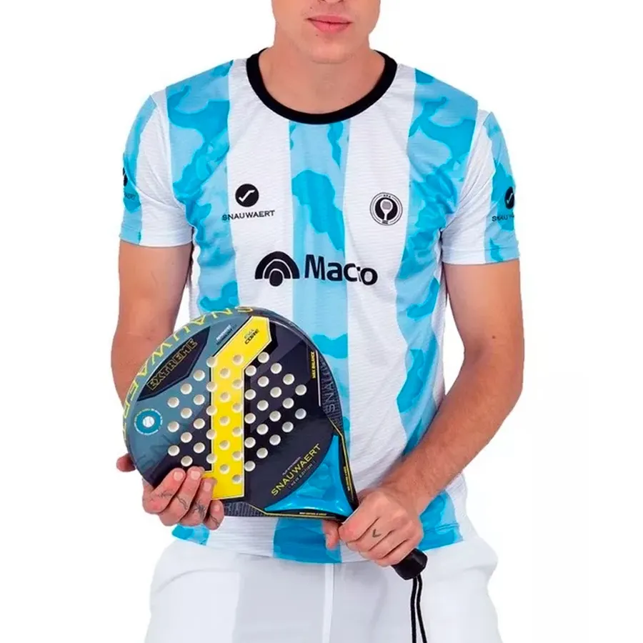 Imagen 2 de 4 de Remera Snauwaert Apa Paddle-CELESTE/BLANCO