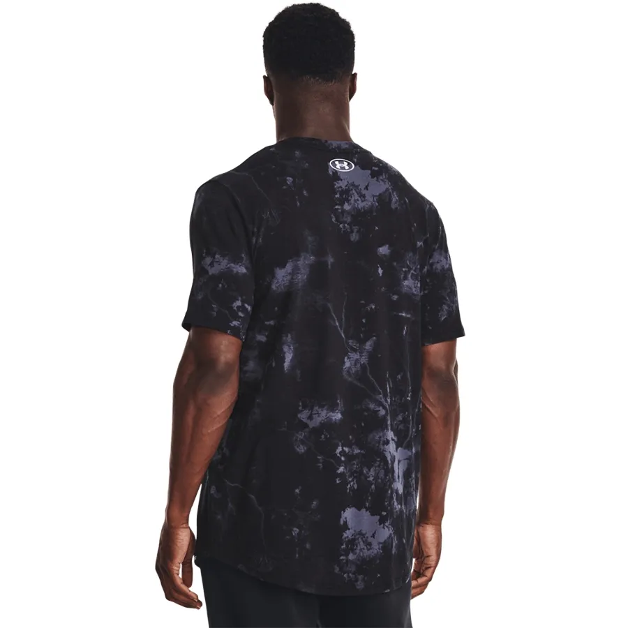 Imagen 3 de 5 de Remera Under Armour Project Rock Statement-NEGRO/BLANCO