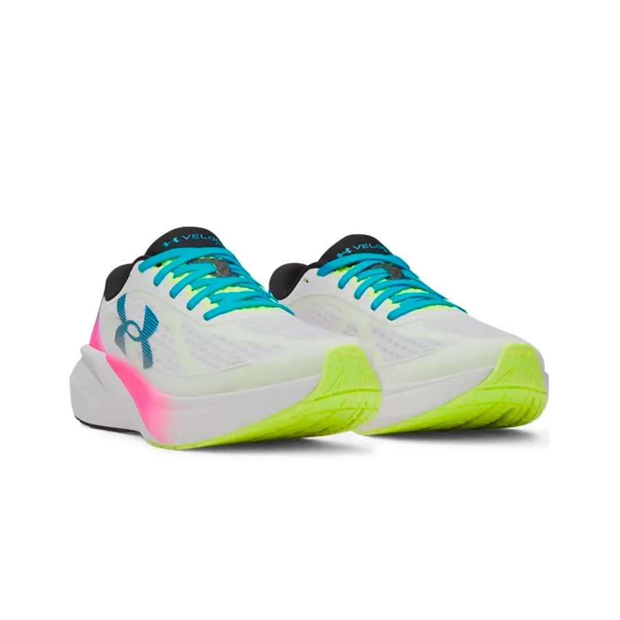 Imagen 1 de 5 de Zapatillas Under Armour Velociti Pace-BLANCO-FUCSIA-TURQUESA
