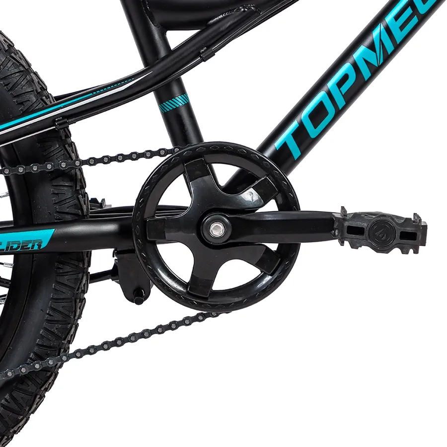 Imagen 5 de 10 de Bicicleta TopMega Slider R20-NEGRO/CELESTE