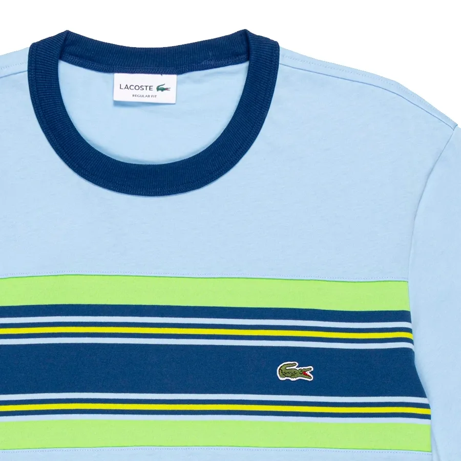 Imagen 1 de 2 de Remera Lacoste -CELESTE/MARINO