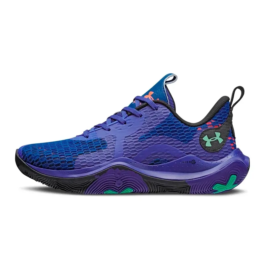 Imagen 2 de 4 de Zapatillas Under Armour Charged Spawn 3-AZUL FRANCIA/NARANJA FLUOR