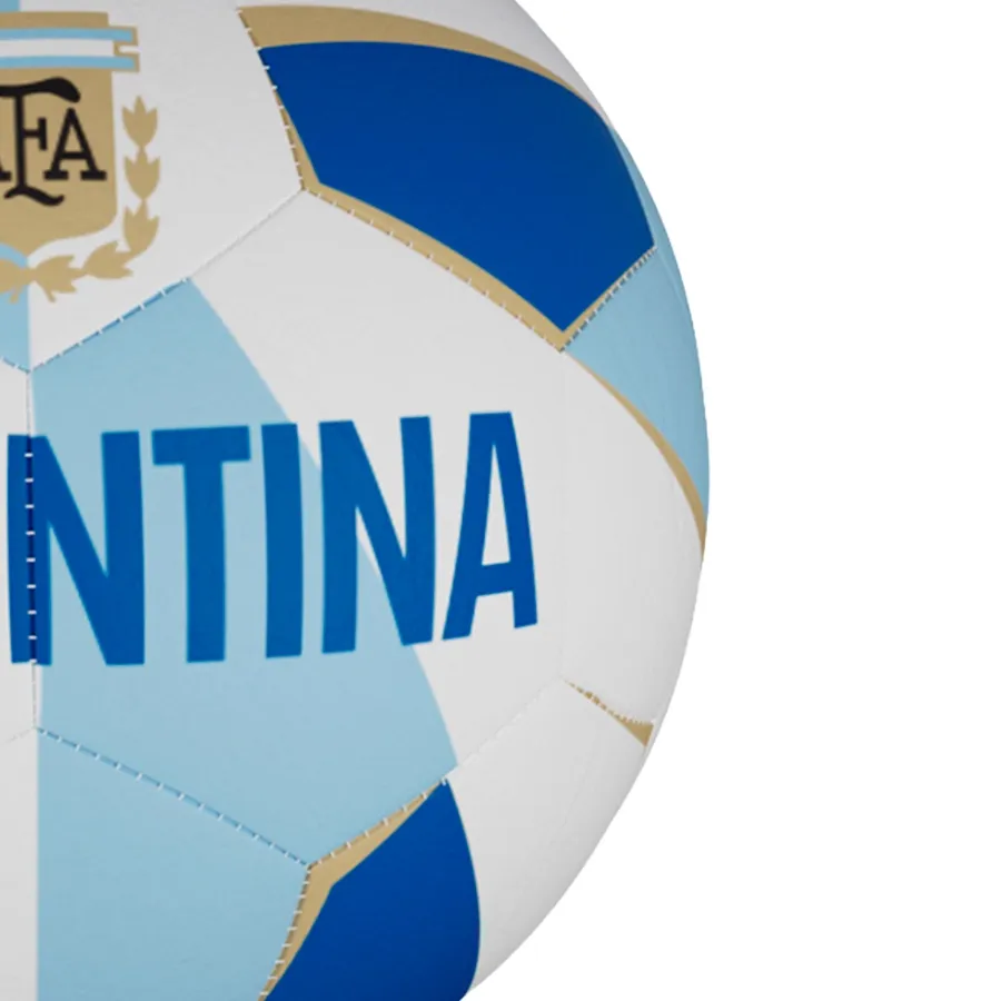 Imagen 1 de 3 de Pelota Dribbling de Fútbol Mundial 2.0 Afa-BLANCO/CELESTE/AZUL