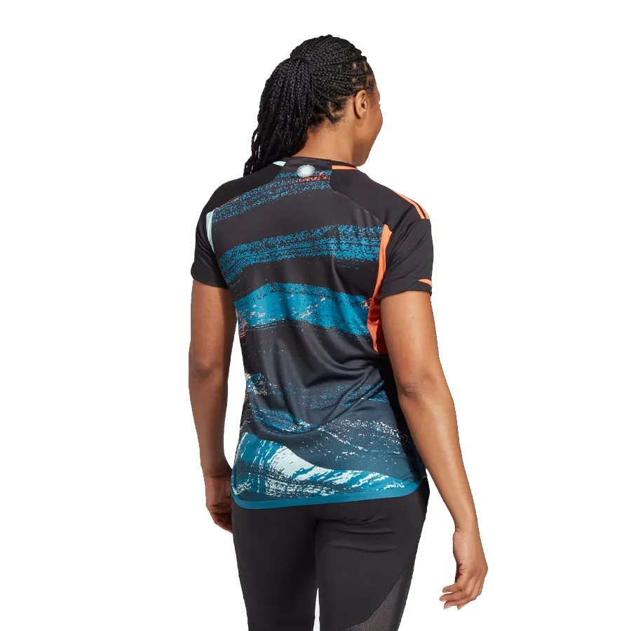 Imagen 3 de 4 de Camiseta adidas Afa Alternativa 23-NEGRO/TURQUESA/NARANJA