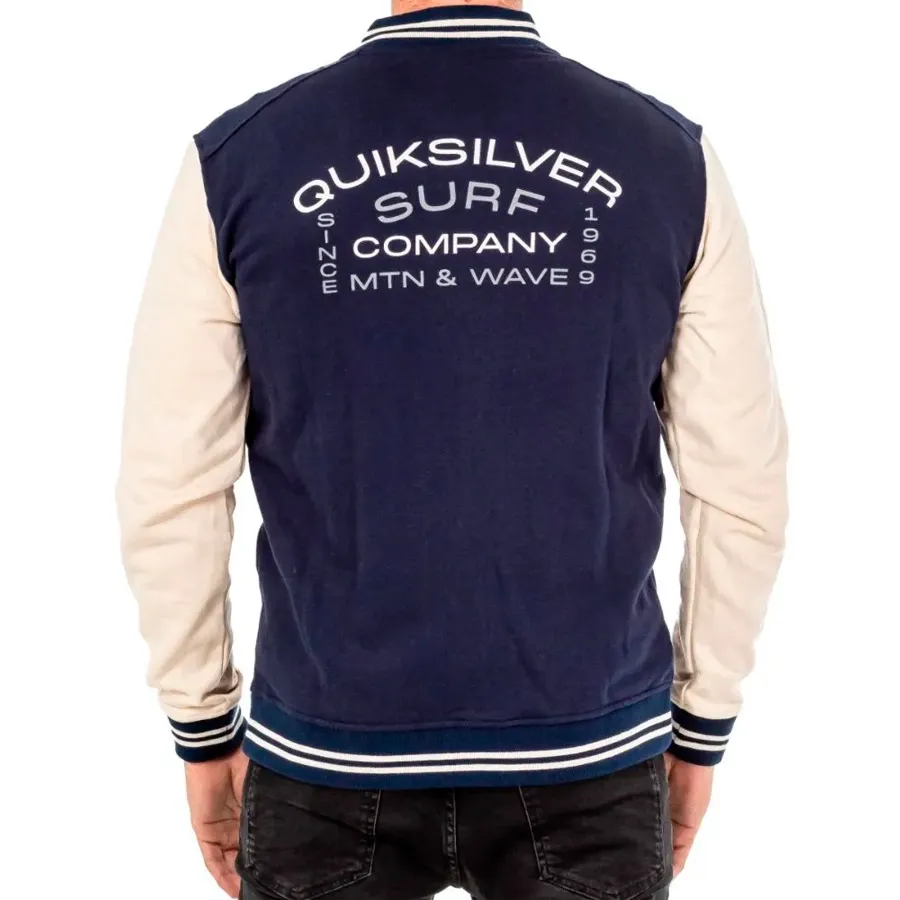 Imagen 2 de 3 de Campera Quiksilver Fleece Bomber-MARINO/BEIGE