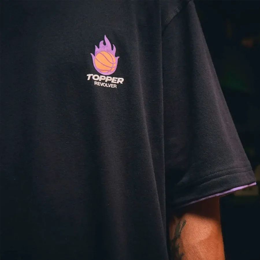 Imagen 2 de 4 de Remera Topper Logo X Revolver-NEGRO