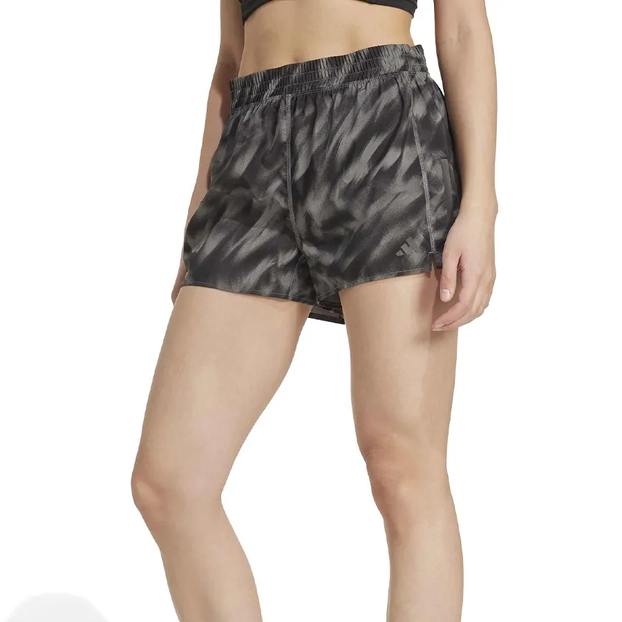 Imagen 0 de 5 de Shorts adidas Own The Run Allover Print-GRIS/NEGRO