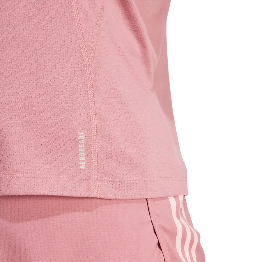 Imagen 3 de 5 de Remera adidas Own the Run 3 Stripes-ROSA