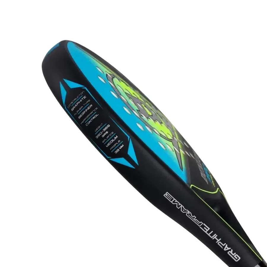 Imagen 1 de 3 de Paleta Dunlop Rapid Control 3-NEGRO/CELESTE/AMARILLO