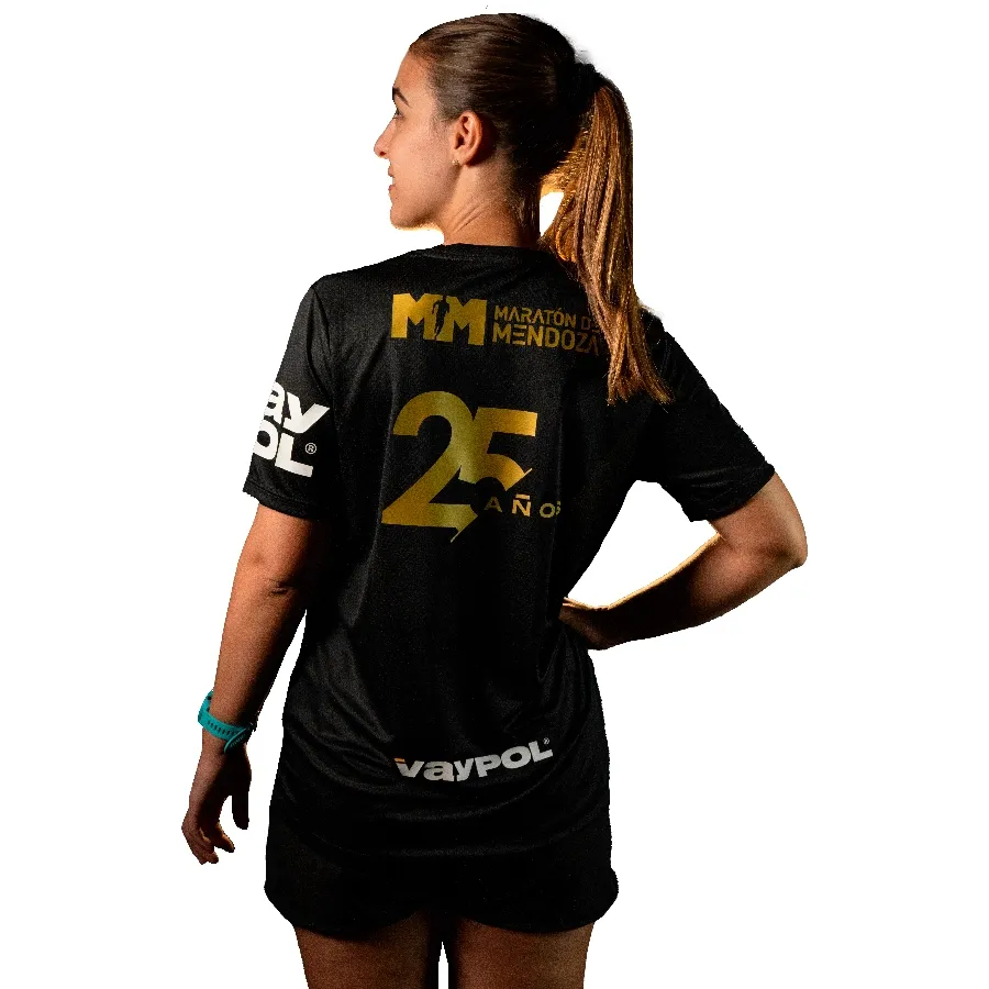 Imagen 2 de 6 de Remera Asics Mim Conmemorativa 25-NEGRO